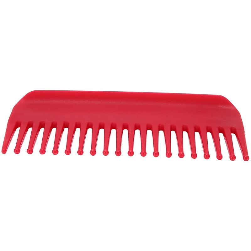 Wide Tooth Detangling Comb For Thick Long Wet Dry Hair Salon Home Travel Red - Image 2